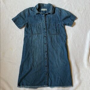 Madewell Indigo Denim Shirt Dress